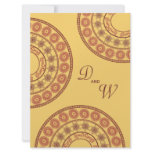 Wedding Indian Henna Mehndi Yellow Desi Invitation