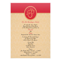 Wedding Indian Style Flat Invitation