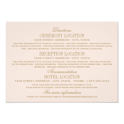 wedding hotel information card template wedding information cards antique gold zazzle wedding hotel information card template wedding information cards antique gold zazzle