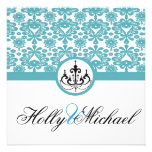 wedding,invatation,blue,black,fancy,classy,cute personalized invites