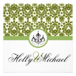 wedding,invatation,green,black,fancy,classy,cute personalized invitation