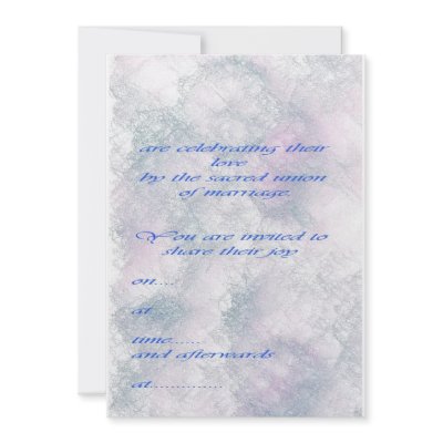 wedding invitation