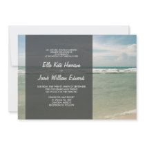 Wedding Invitation 5x7 // Modern Beach Collection