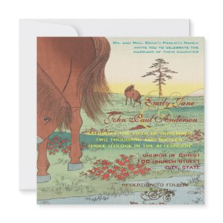 Wedding Invitation Artist Hiroshige Utagawa invitation
