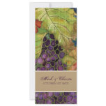 Wedding Invitation Autumn Grape Leaf