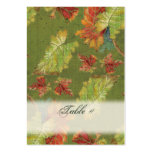 Wedding Invitation Autumn Grape Leaf Batik Business Card