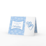 Wedding Invitation - Blue White hearts Wedding Invitation - Blue White hearts