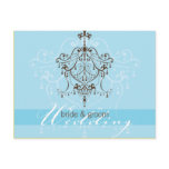 WEDDING INVITATION :: chandelier Postcard