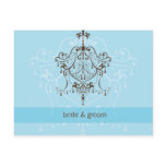 WEDDING INVITATION :: chandelier Post Card
