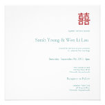 Wedding Invitation - Chinese Double Happiness
