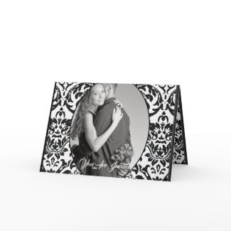 wedding Invitation Damask card