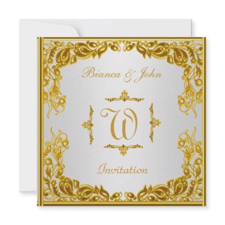 Wedding Invitation Elegant Gold invitation