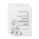 Wedding Invitation | Floral Grace III |wb