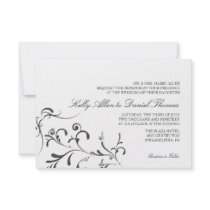 Wedding Invitation | Floral Grace |wb