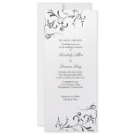 Wedding Invitation | Floral Splash |wb