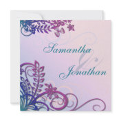 Wedding Invitation-Floral-Tropical-Destination