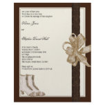 Wedding invitation flyer from brides mother &amp; fath