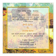 wedding invitation from bride and groom's parents. custom invitations