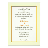 wedding invitation from bride and groom's parents. invitations
