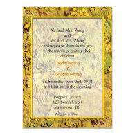 wedding invitation from bride and groom's parents. personalized invite