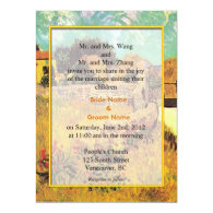 wedding invitation from bride and groom's parents. invite