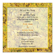 wedding invitation from bride and groom's parents. personalized invites