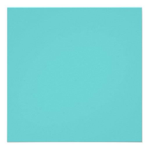 Wedding Invitation in Turquoise
