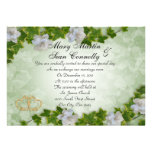 Wedding Invitation ivy border with gardenias invitations