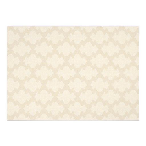 Wedding invitation - Linen with damask waves