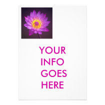 Wedding Invitation - lotus flower