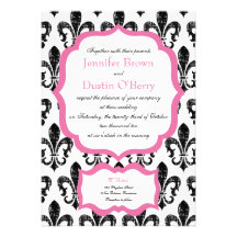 Wedding Invitation | New Orleans | Pink Alternate