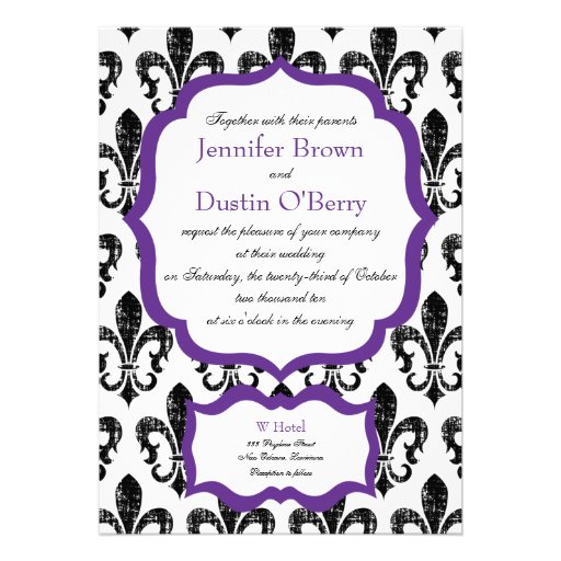 Wedding Invitation | New Orleans | Purpl Alternate