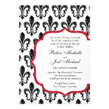 Wedding Invitation | New Orleans | Red