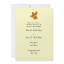 Wedding Invitation Orange Cream by wedding_invitations_ Wedding Invitation Orange Cream