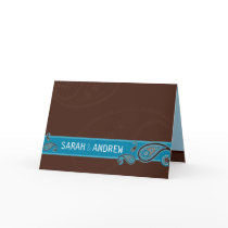 WEDDING INVITATION :: paisley landscape cards