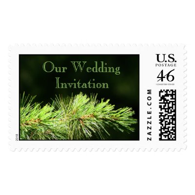 Wedding Invitation Postage Stamp