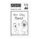 Wedding Invitation Postage Stamp