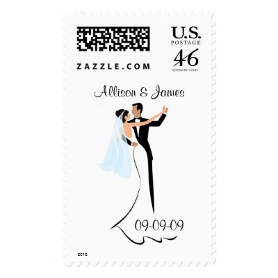 Wedding Invitation Postage Stamps