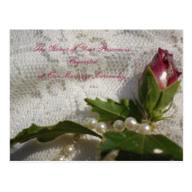 Wedding invitation Postcard