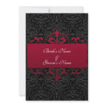Wedding Invitation - Red and Black