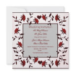 WEDDING INVITATION RED ROSES