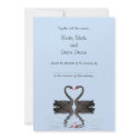 Wedding Invitation Romancing Swans Collection invitation