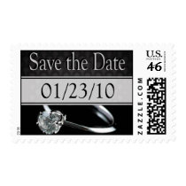 Wedding Invitation Save the Date Postage Stamp