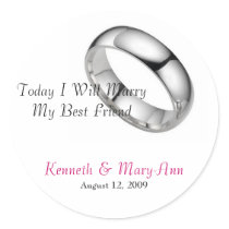 Wedding Invitation Seals Sticker
