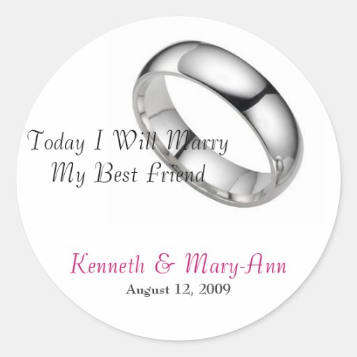 Wedding Invitation Seals Sticker Zazzle