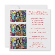 Wedding Invitation (square) - Day of the Dead