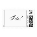 Wedding Invitation Stamp "I do!" by monogramgallery Wedding Invitation Stamp "I do!"