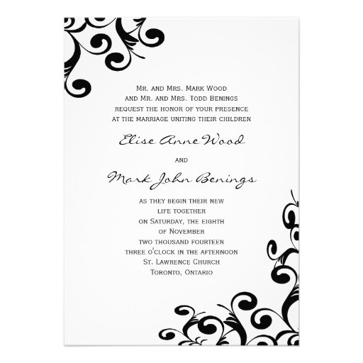 Wedding Invitation Template (front side)
