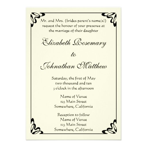 Wedding Invitation; The Kiss by Gustav Klimt
