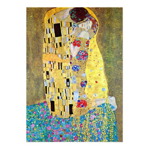 Wedding Invitation; The Kiss by Gustav Klimt